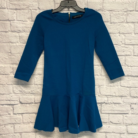 Zara Dresses & Skirts - Zara Blue Flared Dress